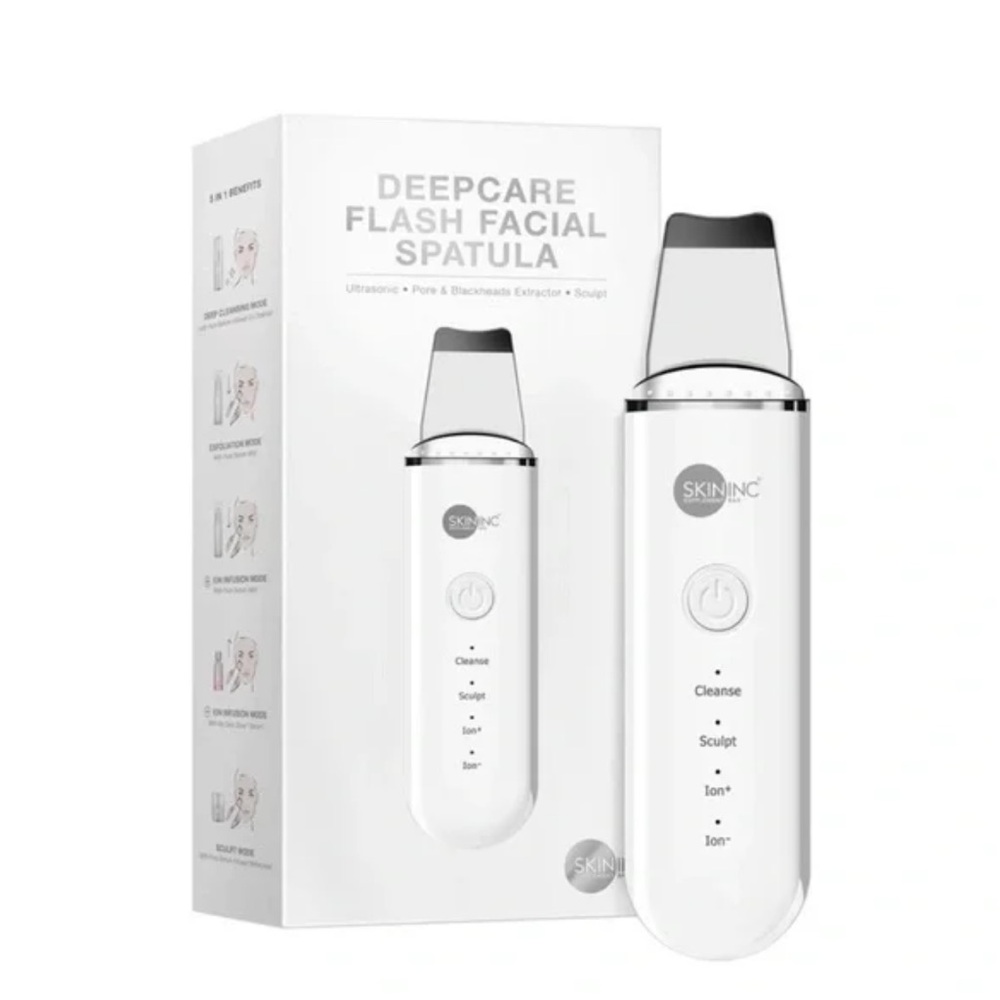 White Deepcare Flash Facial Spatula